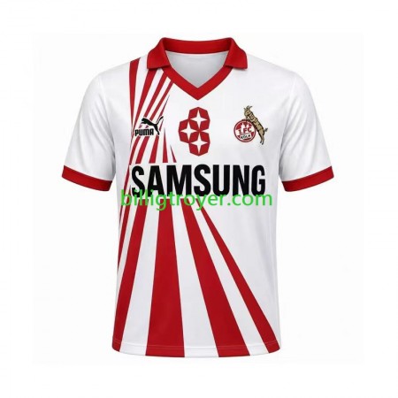 Billige Fotballdrakter FC Köln 1991 Retro Hjemmedraktsett 1990 Kortermet Billige Fotballdrakter FC Köln 1991 Retro Hjemmedraktsett 1990 Kortermet